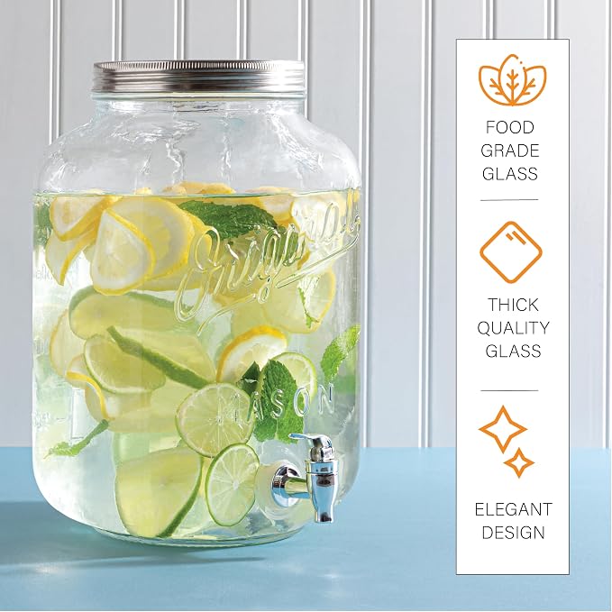 MosJos 2 GALLON Glass Drink Dispensers - Image 7