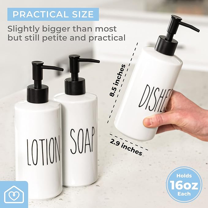 Heartland Home Porcelain 16oz Lotion Dispenser - Image 3