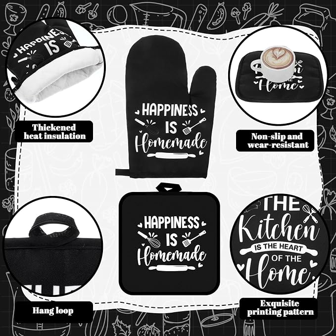 Fourluoo 10 Pcs Farmhouse Kitchen Decor and Accessories Set 4 Kitchen Towels 2 - Image 5