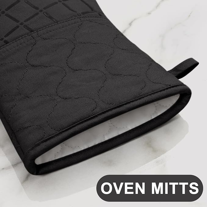 Oven Mitts Kitchen Towels and Dishcloths Pot Holders Sets, Oven Gloves Kitchen - Image 4