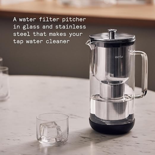 Aarke Purifier - Premium Glass and Stainless Steel Water Filter Pitcher - Image 2