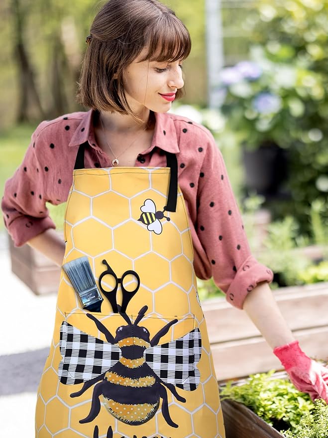 Bencailor 6 Pcs Spring Kitchen Aprons - Image 5