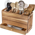 Acacia Wood Kitchen Utensil Holder by Vorisebo