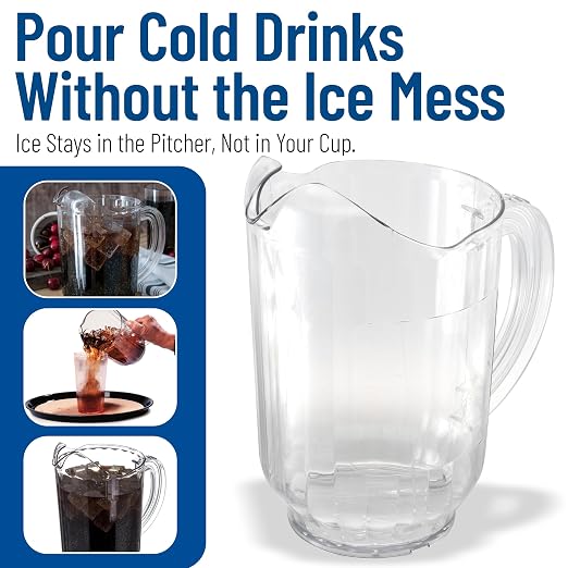Carlisle FoodService Products Versapour Clear Pitcher Tall Pitcher - Image 6
