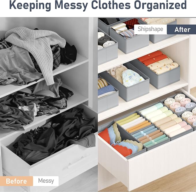 DIMJ Drawer Organizer Clothes Storage - Image 4