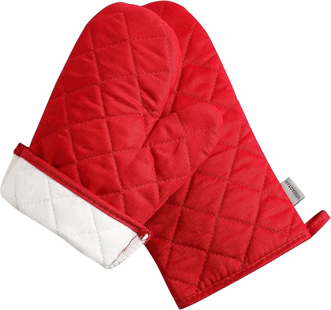 Oven Mitts and Pot Holders 4 pcs Set, High Heat Resistant 500 Degree Extra - Image 5