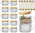 LANDNEOO 12pcs Set Irish Coffee Glasses, Vintage Coffee Mugs, Overnight Oats by MakeLifeBetterEasier