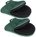 1 Pair Short Oven Mitts by Qulable