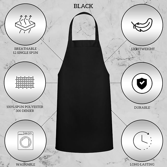GREEN LIFESTYLE 2 Pack Chef Apron - Image 4