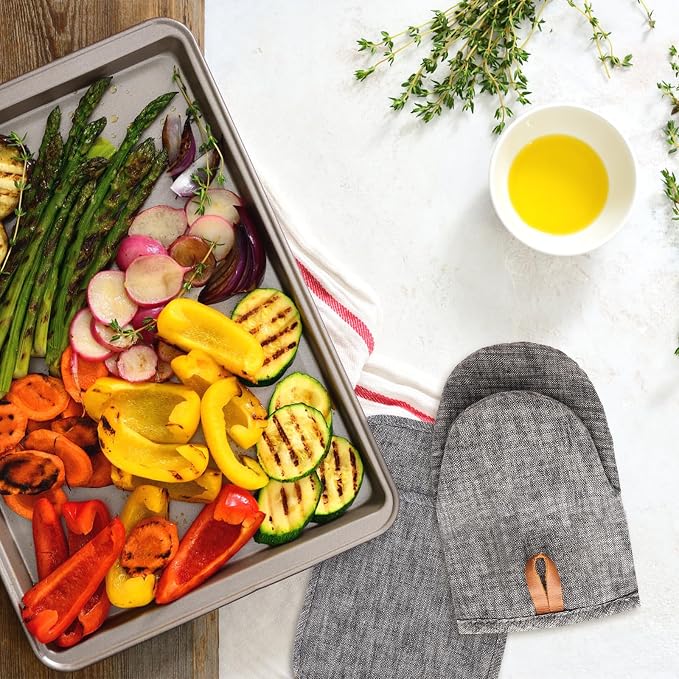 4Pcs Heat Resistant Oven Mitts & Potholders, Flexible Kitchen Accessories - Image 3