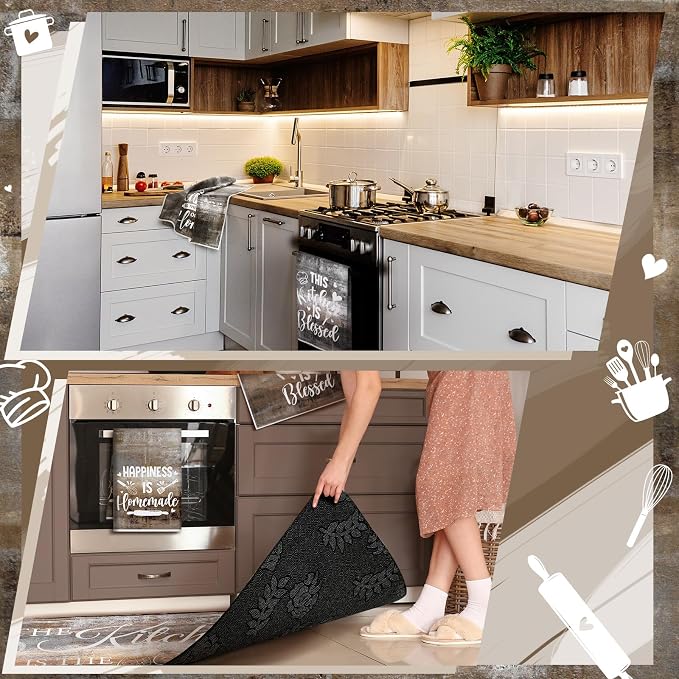 Fourluoo 10 Pcs Farmhouse Kitchen Decor and Accessories Set 4 Kitchen Towels 2 - Image 6