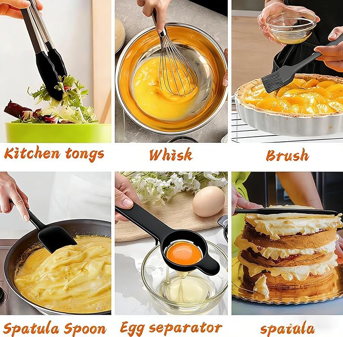 Thickened Heavy-Duty 26pcs Stainless Steel Bowl, Mixing Bowl Set - Image 4