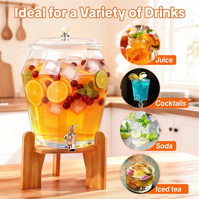 2 PCS Drink Dispenser Set, 2.5 Gallon Total Capacity - Image 4