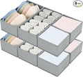 DIMJ Drawer Organizer Clothes Set of 8, Foldable Closet Drawer Organizer by DiMJ