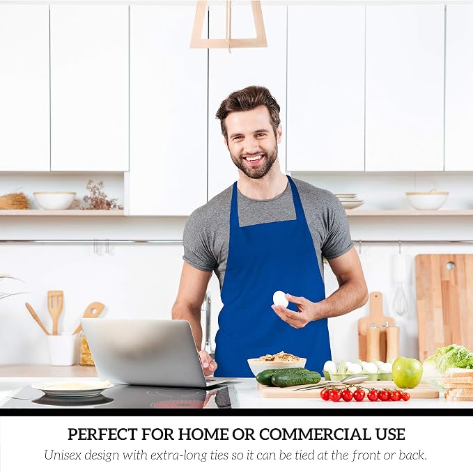 GREEN LIFESTYLE 120 Pack Professional Chef Apron – Grilling Aprons - Image 4