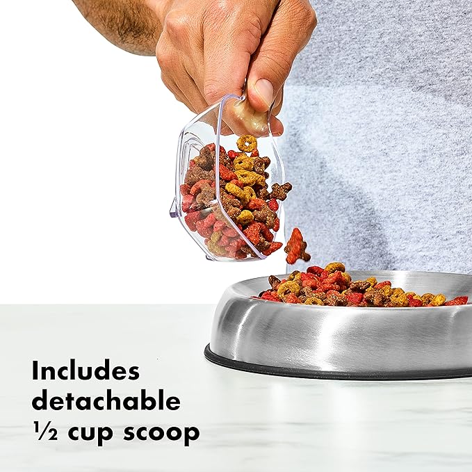 OXO Good Grips Pet Food Container 6.0 Qt | Clear | Airtight Seal | - Image 4