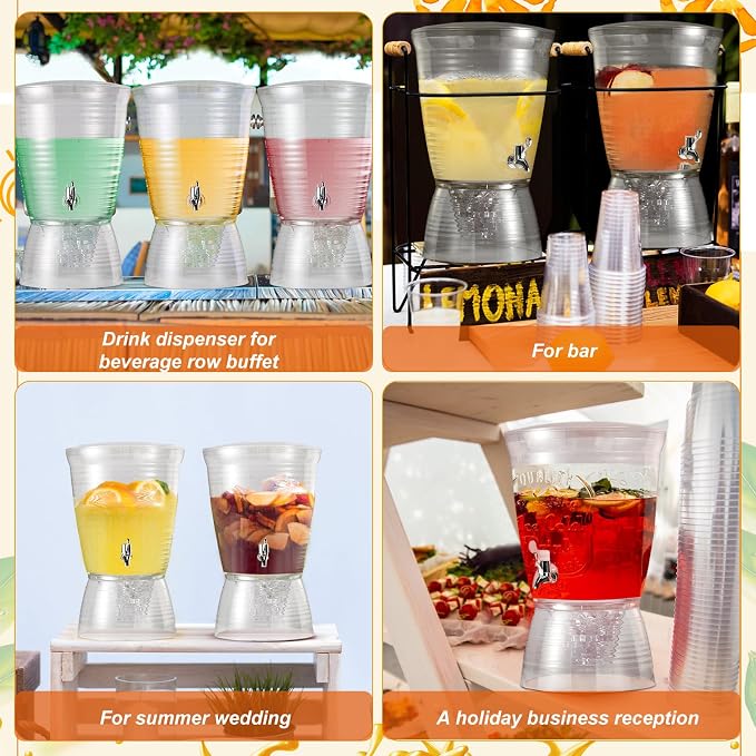 Tioncy 3 Pcs Acrylic Beverage Dispenser - Image 3