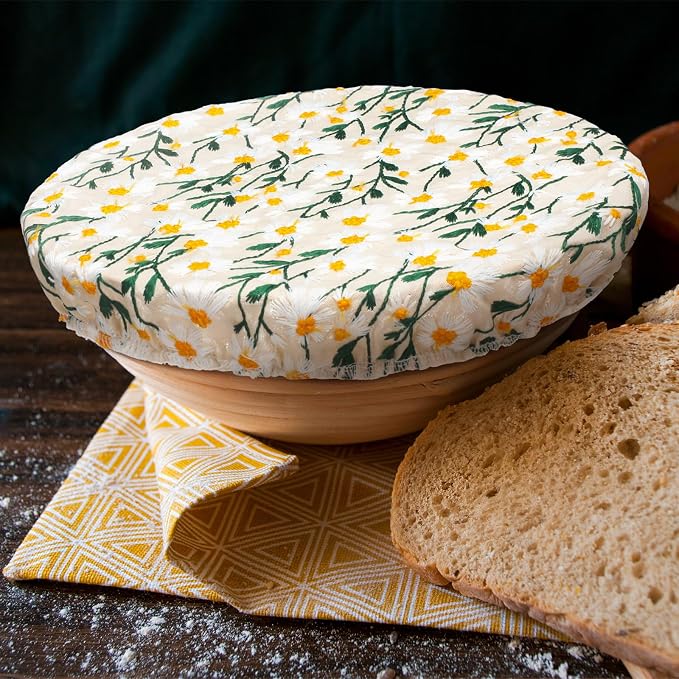 Patelai 10 Pcs Bowl Covers Reusable in 5 Size Stretch Cloth Fabric Elastic Food - Image 5