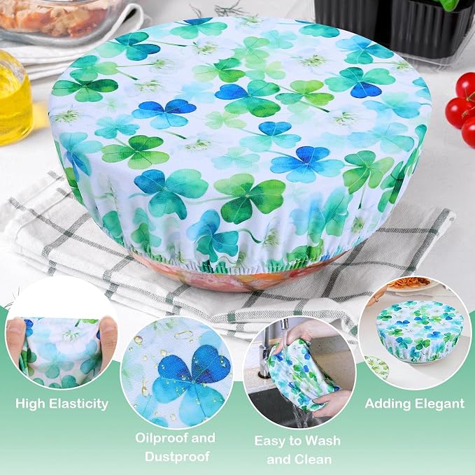 5 Pieces Bowl Covers Reusable, 5 Size Elastic Cloth Bowl Covers - Image 4