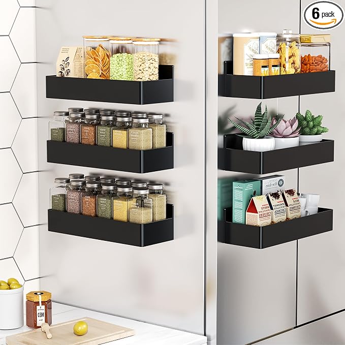 Mystozer Magnetic Spice Rack for Refrigerator, Kitchen Organizer and Storage by Mystozer
