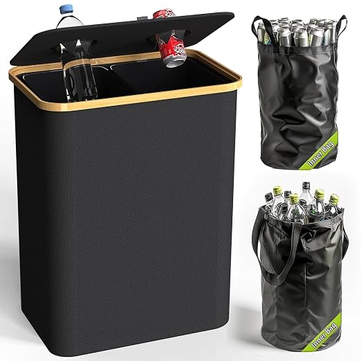 Recycling Bin Kitchen Indoor Home 40 Gallon 156L Recycle Bin by Pakusane