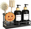 Moforoco Kitchen Dish Soap Dispenser Set, 16OZ Glass Bottle, Hand and Dish Soap by MOFOROCO