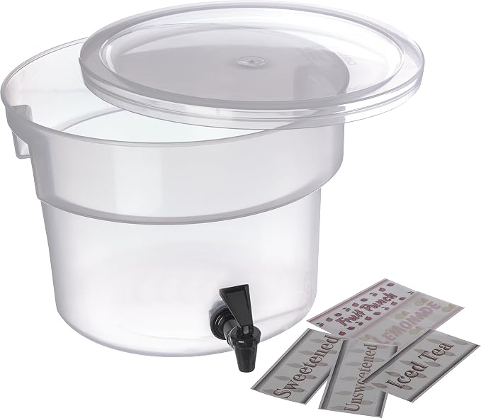 Carlisle FoodService Products Round Beverage Dispenser Drink Dispenser by CarlisleFoodServiceProducts