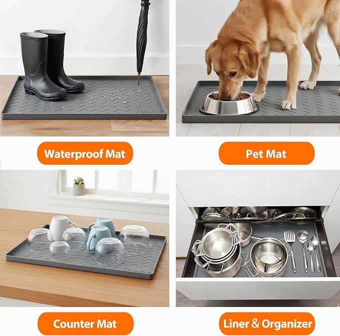 TigeJoy 37" x 22" Under Sink Mats - Image 7