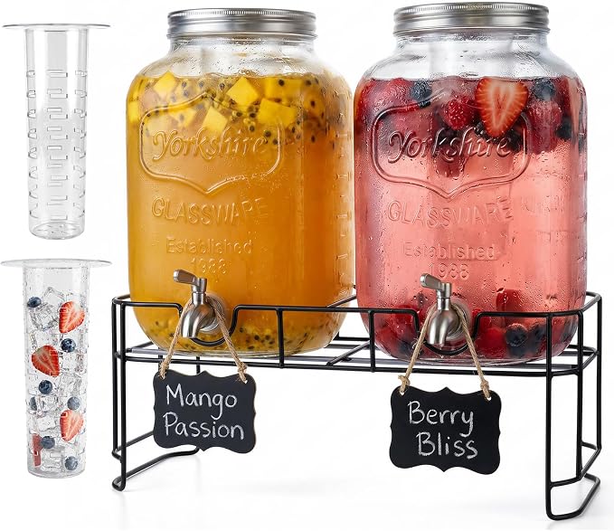DD&HAPP 2 Gallon Glass Drinks For Parties by DD%26HAPP