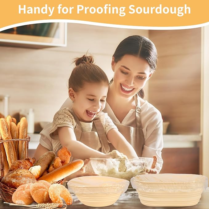 100 Bowl Covers Shower Caps for Sourdough Bread Proofing Large Elastic Reusable - Image 3