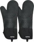 Extra Long Silicone Oven Mitts by FORATER