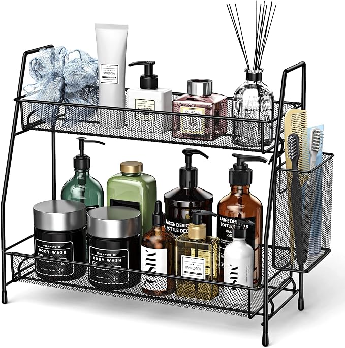 SPISPI Bathroom Organizer Countertop, Spice Rack Organizer by SPISPI