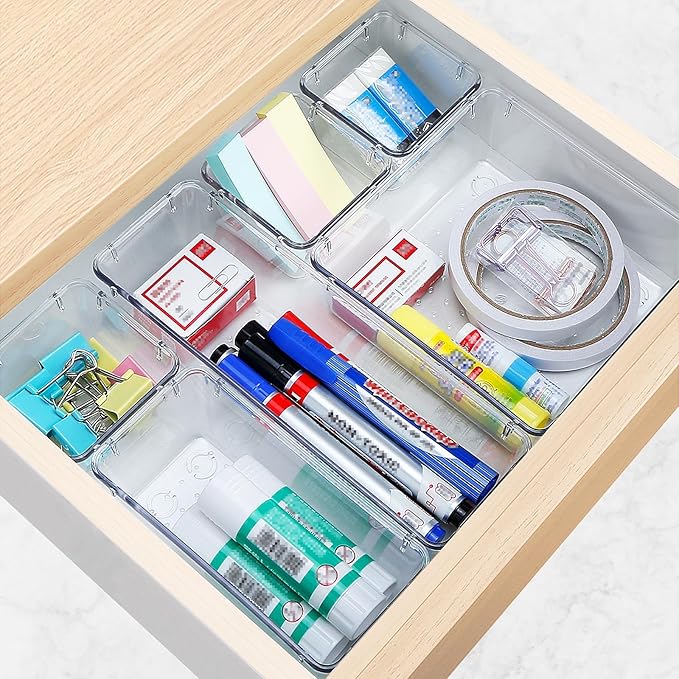 StorMiracle 16 PCS Drawer Organizer Set, 5 Varied Size Bathroom and kitchen - Image 6