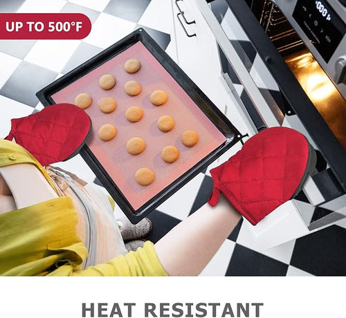 1 Pair Short Oven Mitts - Image 2