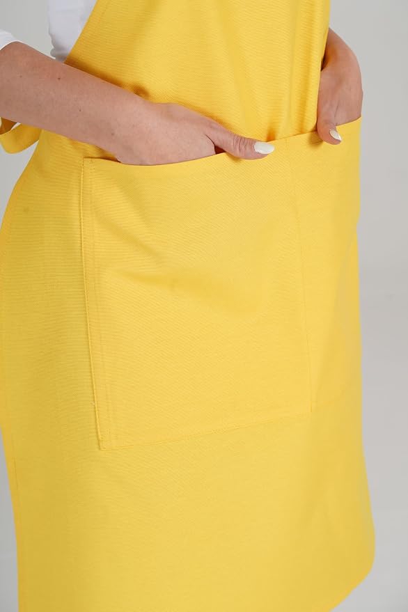 TOSHE Kitchen Apron Waterdrop Resistant Cotton Apron - Image 8