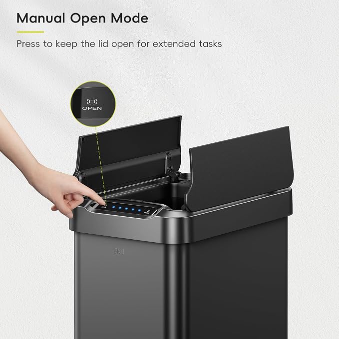 EKO Phantom-T 13.2 Gallon/ 50L Automatic Sensor Kitchen Trash Can, Slim - Image 8