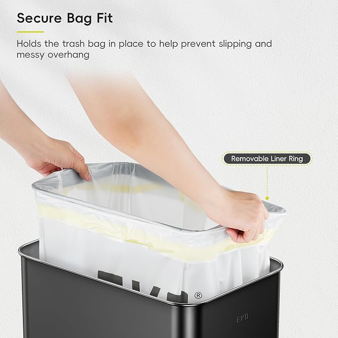 EKO Phantom-T 13.2 Gallon/ 50L Automatic Sensor Kitchen Trash Can, Slim - Image 5