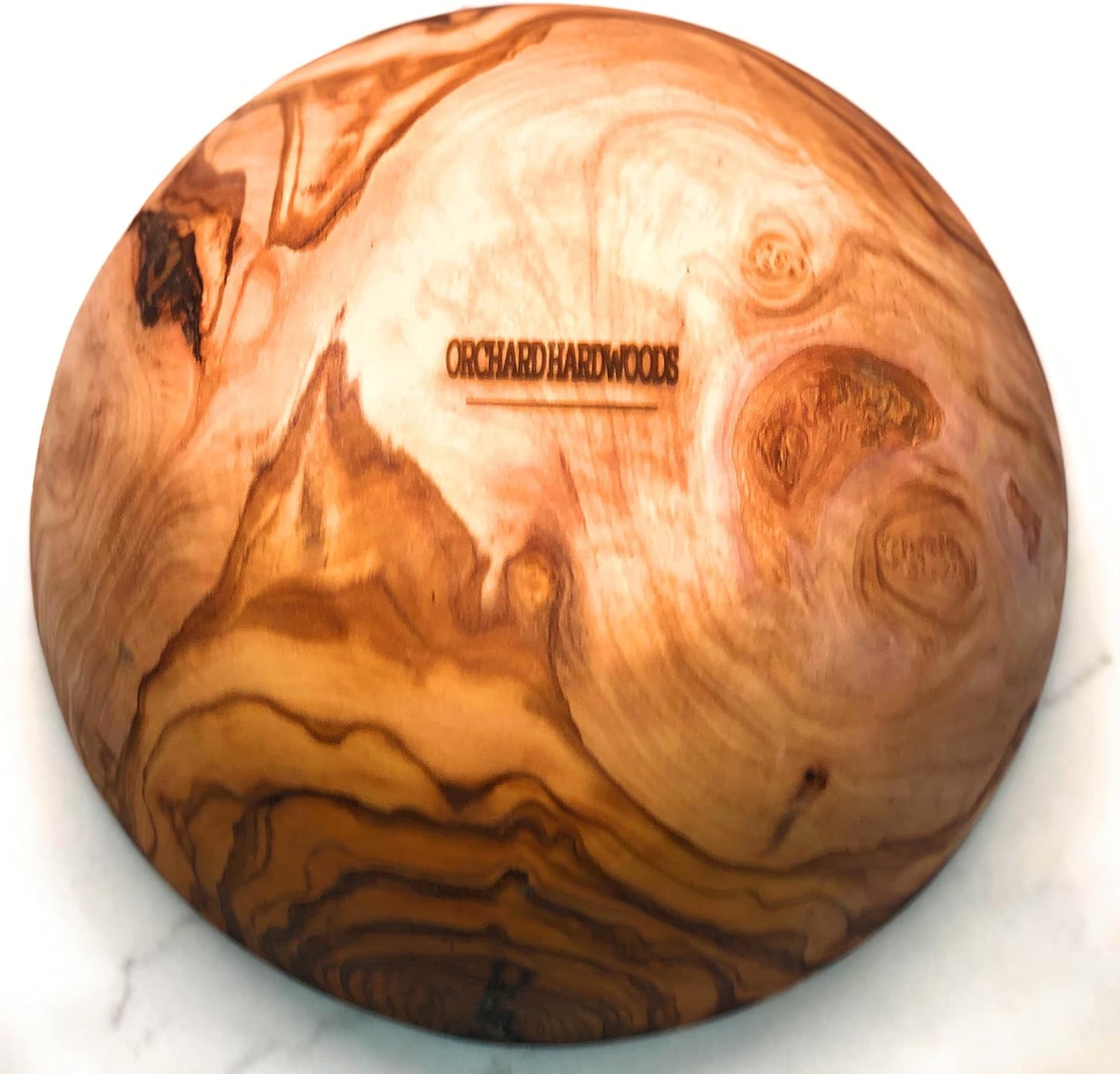 10" Artisan Olive Wood Serving Bowl Exotic Centerpiece or Serving Piece for Salads, Fruit, Snacks. In Sm 6", Med 7", Lg 8", Lg++ 10", XL 11", XXL 12", XXXL 13".(Large++ 10 inch)