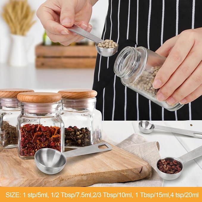 2 PCS 1 Teaspoon Stainless Steel Single Measuring Spoon - Image 3