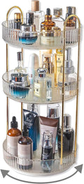 Asayuee 360 Rotating Makeup Organizer, 3 Tier Large Capacity Make Up Organizers by Asayuee