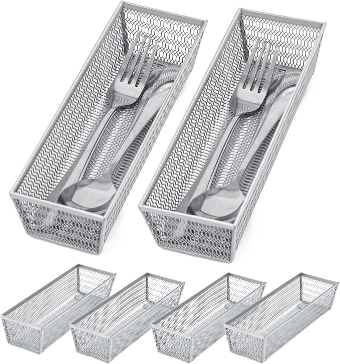 Neudeco Silverware Organizer, Mesh Drawer Organizer by Neudeco