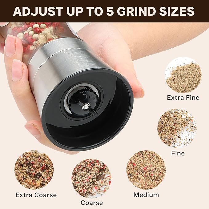 Salt and Pepper Grinder Set - Image 3