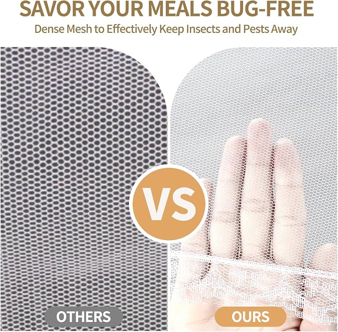 NEPAK 6 Large and Tall Food Covers, Pop-up Mesh Food Covers Nets - Image 2