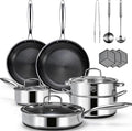 USELUCK Hybrid Nonstick Cookwre Set, frying pan, sauce pan, Dishwasher-Friendly by useluck