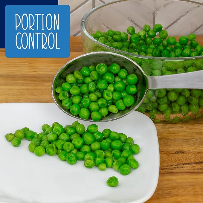 Darware Portion Control Serving Spoons Set – Stainless Steel 1/4, 1/2 Cup Sizes - Image 3