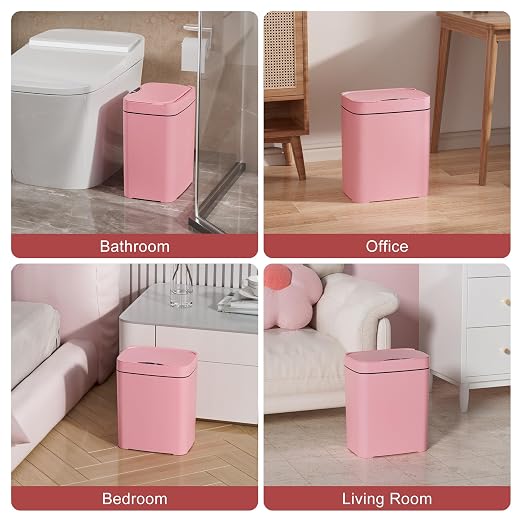 Vanpopubs 2 Pack 2.7 Gal Bathroom Trash Can - Image 9