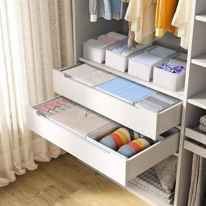 DIMJ Drawer Organizer Clothes 18 Pack - Image 2