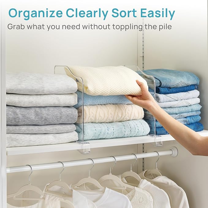 Vtopmart 4 Pack 12in Height Shelf Dividers - Image 4