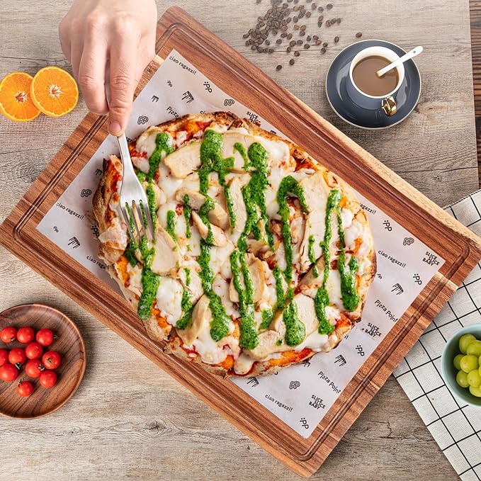 20 Inch Large Acacia Wood Cutting Board 1.5" Thick, Reversible Wooden Cutting - Image 6