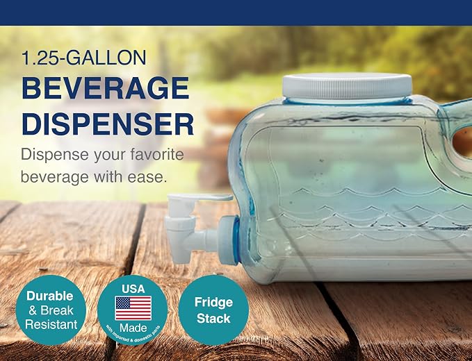 Arrow Home Products Fridge Stackable Beverage Container, 5 Quart - Image 2